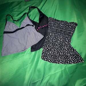 Lot of 3 Women's Swimwear Tankini Tops Size M